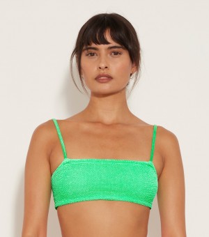 Women's Hunza G Gigi Bikini Tops Green | US-723604OWP